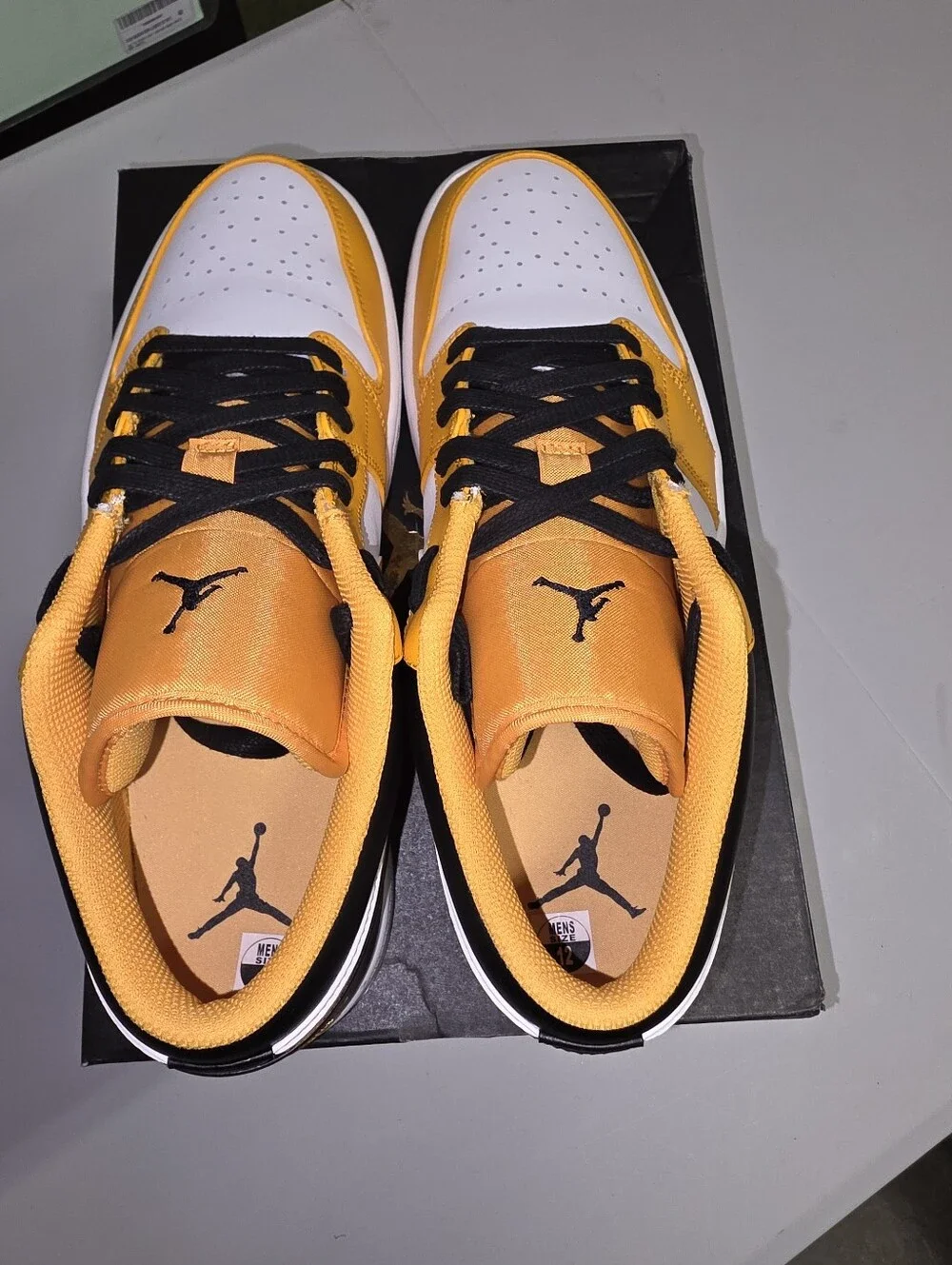 Jordan Air Jordan 1 Low 'Taxi White' Sz 12
